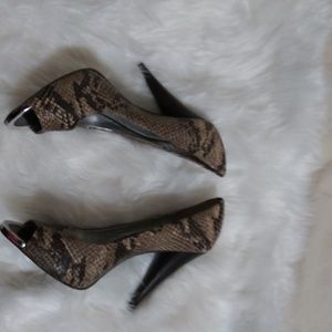 Women's snakeskin heels